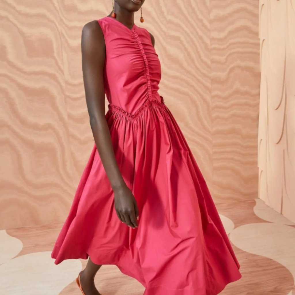 Nwot Ulla Johnson Mimi Midi Dress In Rosebud Xs $420